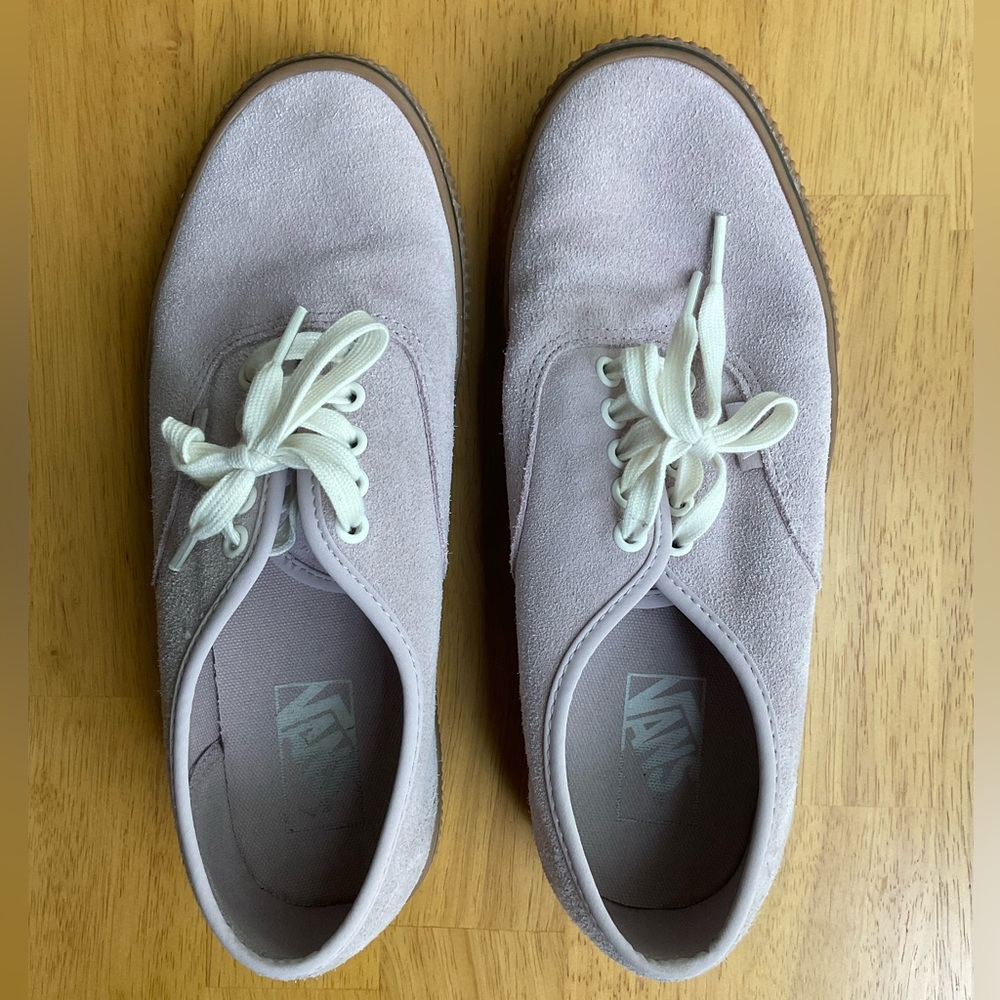 Vans Authentic (Suede) Violet Ice/Emboss Gum Shoes - size 9.5W /8M